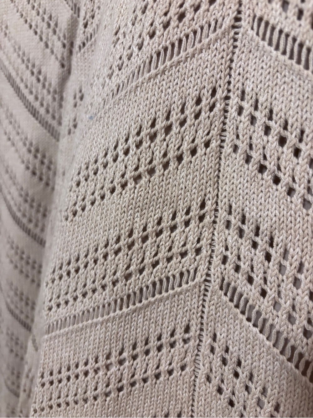 Coastal Maxi Skirt Size XL Boho Chic Crochet Open Knit Old Money Comfy Lined - Picture 4 of 7